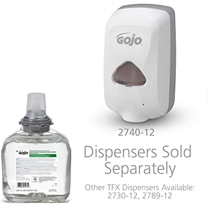 Gojo TFX REFILL, 5665-02 - FRAGRANCE FREE ADVANCED GREEN CERTIFIED FOAM HAND WASH (1200 ML) - 2 PACK - Image 3